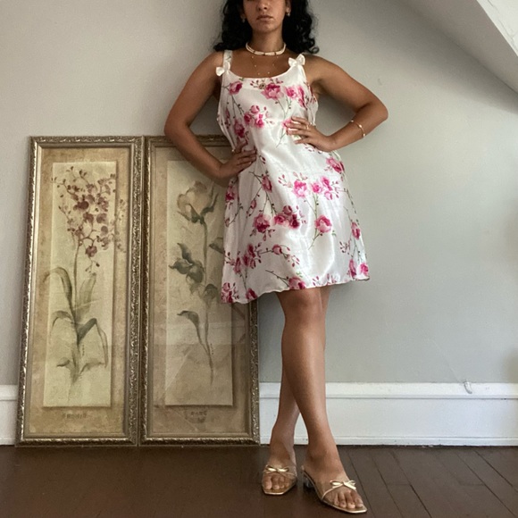 🌸 Santé Classics, Vintage Trellis of Climbing Roses Chemise - Picture 2 of 16